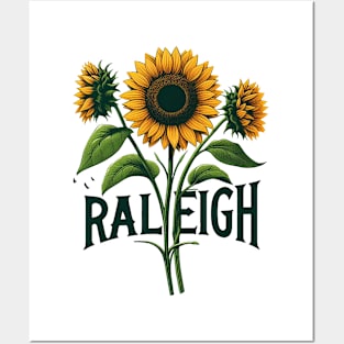 Raleigh Sunflower Posters and Art